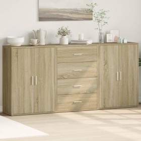 Aparadores 3 uds madera de ingeniería roble Sonoma 60x31x84 cm von , Sideboards - Ref: Foro24-3276576, Preis: 227,04 €, Rabat...