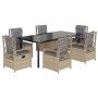 Set comedor de jardín 7 pzas con cojines ratán sintético beige von , Gartensets - Ref: Foro24-3263011, Preis: 824,59 €, Rabat...