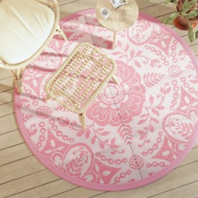 Alfombra de exterior ARAKIL rosa Ø160 cm PP by , Outdoor protectors - Ref: Foro24-368503, Price: 30,70 €, Discount: %