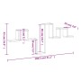 Estantería pared madera ingeniería gris Sonoma 104,5x10x43 cm by , Shelves and shelves - Ref: Foro24-840728, Price: 24,38 €, ...