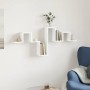 Estantería de pared madera de ingeniería blanco 104,5x10x43 cm by , Shelves and shelves - Ref: Foro24-840723, Price: 23,12 €,...