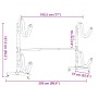 Soporte para 2 kayaks acero 250x57x127,5 cm | Foro24.es | Tu tienda online para hogar, jardín y más Foro24.es