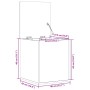 Caja de almacenaje madera de ingeniería negro 40x42x46 cm by , Storage trunks - Ref: Foro24-840647, Price: 52,36 €, Discount: %