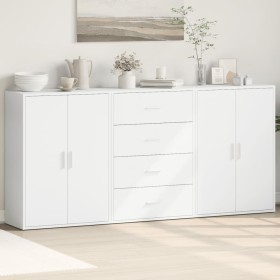 Aparadores 3 unidades madera de ingeniería blanco 60x31x84 cm de , Aparadores - Ref: Foro24-3276574, Precio: 239,20 €, Descue...