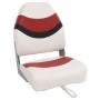 Asientos de barco plegables con respaldo alto 2 uds 44x38x55 cm