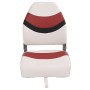 Asientos de barco plegables con respaldo alto 2 uds 44x38x55 cm
