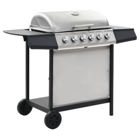 Barbacoa portátil de gas con 6 zonas plateada acero inoxidable von , Grillen - Ref: Foro24-276154, Preis: 319,67 €, Rabatt: -5%%