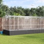 Pajarera con extensión de acero color plateado 1039x207x212 cm by , Feet and bird cages - Ref: Foro24-3214275, Price: 1,00 €,...