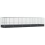 Pajarera con extensión de acero color plateado 1039x207x212 cm by , Feet and bird cages - Ref: Foro24-3214275, Price: 1,00 €,...