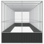 Pajarera con extensión de acero color plateado 1039x207x212 cm by , Feet and bird cages - Ref: Foro24-3214275, Price: 1,00 €,...