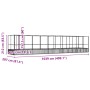 Pajarera con extensión de acero color plateado 1039x207x212 cm by , Feet and bird cages - Ref: Foro24-3214275, Price: 1,00 €,...