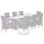 Set de comedor de jardín 9 pzas y cojines ratán sintético negro by , Garden sets - Ref: Foro24-3277524, Price: 1,00 €, Discou...