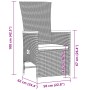 Set de comedor de jardín 11 pzas y cojines ratán sintético gris by , Garden sets - Ref: Foro24-3277551, Price: 1,00 €, Discou...