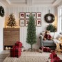 Árbol de Navidad artificial delgado y soporte PVC verde 180 cm de , Arboles de navidad - Ref: Foro24-320950, Precio: 32,09 €