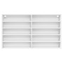 Vitrina de madera ingeniería blanca 100x15x58 cm by , Shelves and shelves - Ref: Foro24-847926, Price: 64,24 €, Discount: %