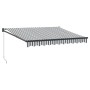 Toldo retráctil aluminio y tela gris antracita y blanco 3x2,5 m von , Markisen - Ref: Foro24-3216108, Preis: 200,98 €, Rabatt...