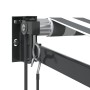 Toldo retráctil aluminio y tela gris antracita y blanco 4x3 m by , Awnings - Ref: Foro24-3216120, Price: 373,71 €, Discount: %