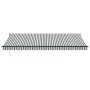 Toldo retráctil aluminio y tela gris antracita y blanco 5x3 m by , Awnings - Ref: Foro24-3216122, Price: 439,53 €, Discount: %