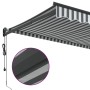 Toldo retráctil aluminio y tela gris antracita y blanco 5x3 m by , Awnings - Ref: Foro24-3216122, Price: 439,53 €, Discount: %