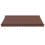 Toldo retráctil automático marrón 400x350 cm by , Awnings - Ref: Foro24-3215405, Price: 454,17 €, Discount: %