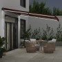 Toldo retráctil manual con luces LED burdeos 400x300 cm by , Awnings - Ref: Foro24-3310187, Price: 302,83 €, Discount: %