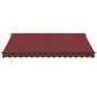 Toldo retráctil manual con luces LED burdeos 400x300 cm by , Awnings - Ref: Foro24-3310187, Price: 302,83 €, Discount: %