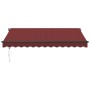 Toldo retráctil automático con LEDs burdeos 350x250 cm by , Awnings - Ref: Foro24-3310185, Price: 520,17 €, Discount: %