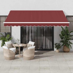 Toldo retráctil automático burdeos 400x300 cm by , Awnings - Ref: Foro24-3215227, Price: 558,57 €, Discount: %