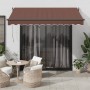 Toldo retráctil manual marrón 300x250 cm de , Toldos - Ref: Foro24-3215703, Precio: 226,11 €, Descuento: -5%%