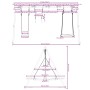 Set de columpios exterior columpio, trapecio y columpio nido von , Schaukeln und Spielgeräte - Ref: Foro24-3283616, Preis: 23...