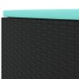 Set muebles de jardín 6 piezas y cojines ratán sintético negro by , Garden sets - Ref: Foro24-3308244, Price: 384,18 €, Disco...