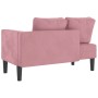 Sofá diván con cojines terciopelo rosa by , Daybeds - Ref: Foro24-4007574, Price: 166,96 €, Discount: %