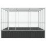 Pajarera de acero color plateado 311x307x212 cm von , Füße und Vogelkäfige - Ref: Foro24-172586, Preis: 568,07 €, Rabatt: %