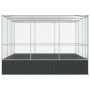 Pajarera de acero color plateado 311x307x212 cm von , Füße und Vogelkäfige - Ref: Foro24-172586, Preis: 568,07 €, Rabatt: %
