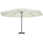Sombrilla aluminio blanco 500 cm de , Sombrillas - Ref: Foro24-40301, Precio: 244,50 €, Descuento: %