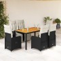 Set de mesa y sillas de jardín 7 pzas y cojines ratán PE negro von , Gartensets - Ref: Foro24-3277130, Preis: 898,50 €, Rabat...