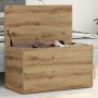 Baúl de almacenaje madera ingeniería roble artisan 84x42x46 cm von , Aufbewahrungskisten - Ref: Foro24-856569, Preis: 88,90 €...