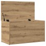 Baúl de almacenaje madera ingeniería roble artisan 84x42x46 cm von , Aufbewahrungskisten - Ref: Foro24-856569, Preis: 88,90 €...
