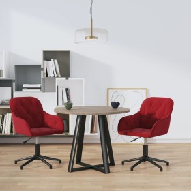 Sillas de comedor giratorias 2 unidades terciopelo rojo tinto von , Essstühle - Ref: Foro24-3103382, Preis: 181,88 €, Rabatt:...
