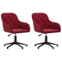 Sillas de comedor giratorias 2 unidades terciopelo rojo tinto von , Essstühle - Ref: Foro24-3103382, Preis: 181,88 €, Rabatt:...