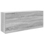 Armario de pared baño madera ingeniería gris sonoma 100x25x40cm by , bathroom vanities - Ref: Foro24-860108, Price: 68,20 €, ...