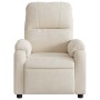 Sillón reclinable de masaje tela de microfibra beige by , Armchairs - Ref: Foro24-373461, Price: 274,42 €, Discount: %