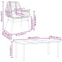 Juego comedor jardín 9 pzas cojines ratán sintético marrón by , Garden sets - Ref: Foro24-3334561, Price: 647,29 €, Discount: %