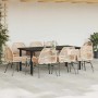 Juego comedor jardín 9 pzas cojines ratán sintético marrón de , Conjuntos de jardín - Ref: Foro24-3334575, Precio: 700,81 €, ...