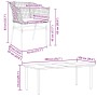 Juego comedor jardín 9 pzas cojines ratán sintético marrón by , Garden sets - Ref: Foro24-3334610, Price: 523,37 €, Discount: %