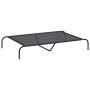 Cama elevada para perros negra 130x80x20 cm textilene y acero | Foro24.es | Tu tienda online para hogar, jardín y más Foro24.es