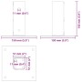 Bases para postes cuadradas 12 uds. Plata 51x51 mm de , Postes de cerca - Ref: Foro24-42000003, Precio: 62,35 €, Descuento: %
