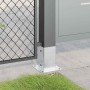 Bases para postes cuadradas 4 uds. Plata 81x81 mm de , Postes de cerca - Ref: Foro24-42000008, Precio: 21,39 €, Descuento: %