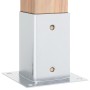 Bases para postes cuadradas 4 uds. Plata 81x81 mm de , Postes de cerca - Ref: Foro24-42000008, Precio: 21,39 €, Descuento: %