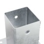 Bases para postes cuadradas 4 uds. Plata 81x81 mm de , Postes de cerca - Ref: Foro24-42000008, Precio: 21,39 €, Descuento: %